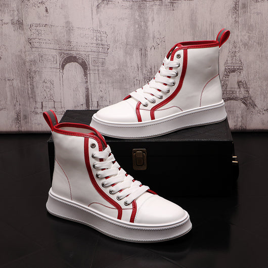 Zapatillas Altas Blancas para Hombre - Estilo Urban Ins - Image 2