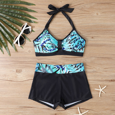 Bikini Reductor Estampado con Halter Ajustable para Mujer - Image 18