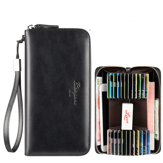 Cartera Clutch de Cuero con Protección Anti-degaussing y Anti-robo - Image 2