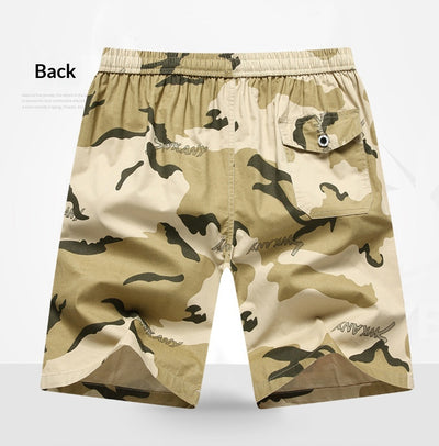 Pantalones Cortos Cargo Holgados Multi-Bolsillo en Algodón Puro para Hombre - Image 17