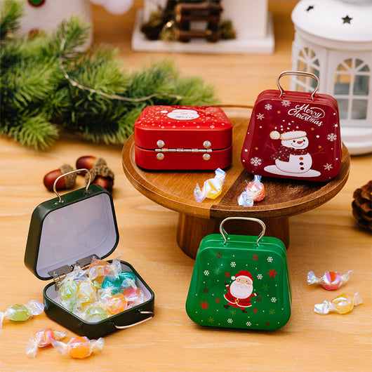Caja de Dulces Navideña en Hojalata Estilo Bolso - Image 18
