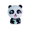 Panda en postura sentada