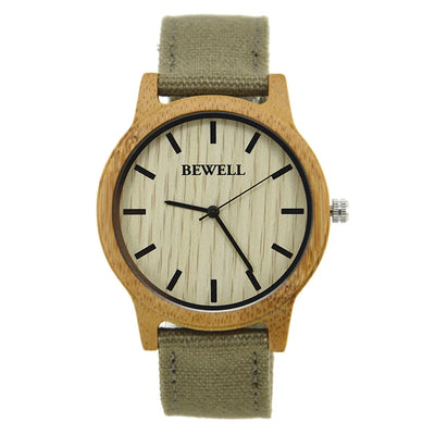 Reloj de Madera con Correa de Lona - Image 9