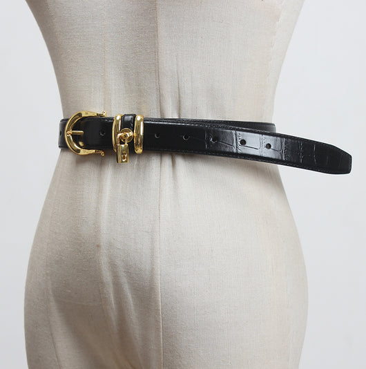 Cinturón de Cuero Genuino para Mujer - Diseño Minimalista y Versátil - Image 19