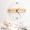 Reloj de Pared Moderno Madera Maciza y Acrílico para Sala