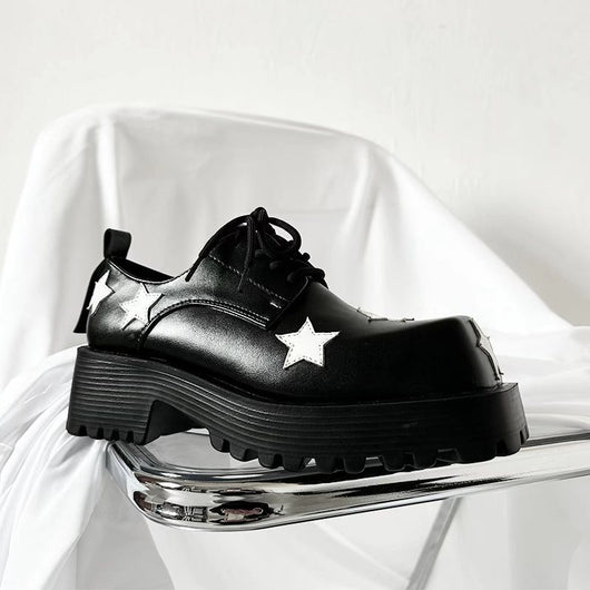 Zapatos de Plataforma con Altura Integrada - Diseño Cuadrado Versátil - Image 14