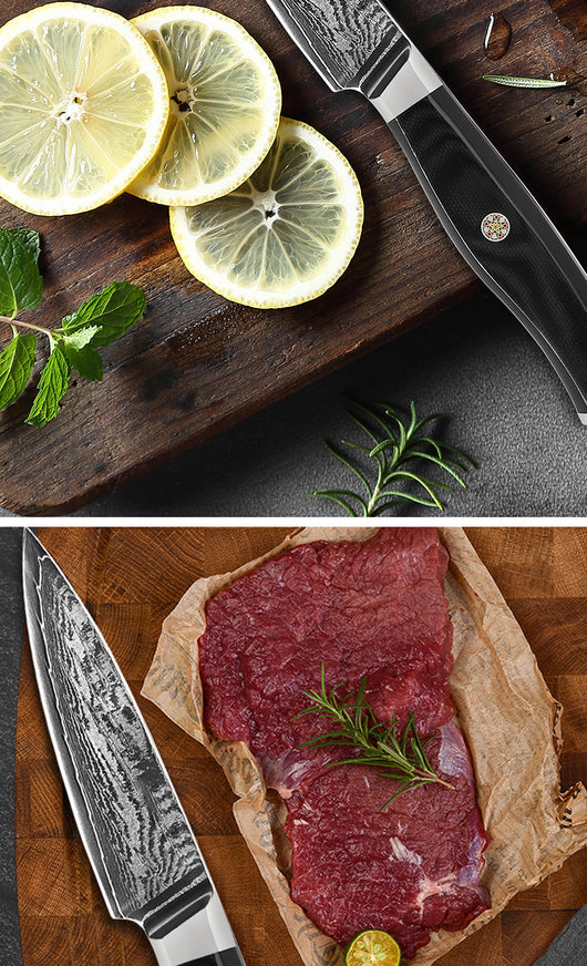 Cuchillo de Cocina Damasco Acero Inoxidable - Profesional para Frutas y Verduras - Image 13