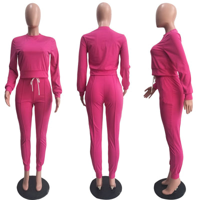 Conjunto Deportivo Casual para Mujer: Sudadera Oversize y Pantalón con Cordón - Image 13