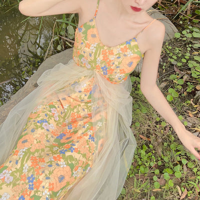 Vestido Hada de Malla con Patchwork Estampado - Image 2