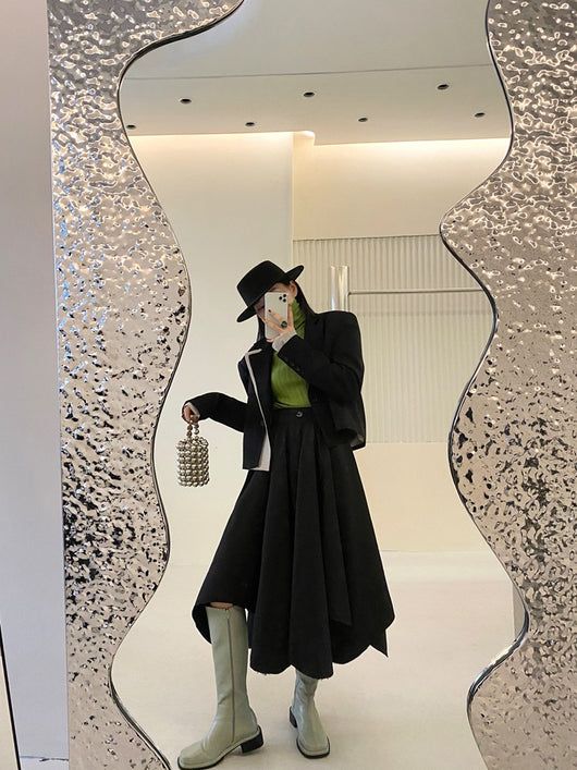 Falda Slim de Cintura Alta con Diseño Irregular - Image 23