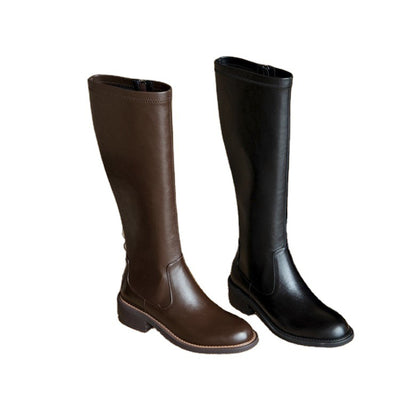 Botas Elásticas de Tacón Medio para Invierno - Estilo Influencer - Image 9