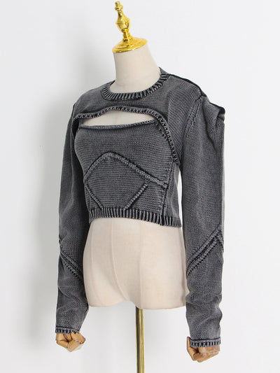Chaleco Tejido Liso para Mujer - Conjunto Elegante de Diseño - Image 24