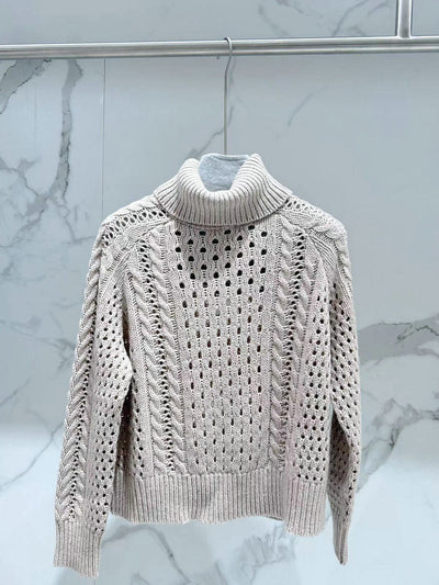 Suéter Cuello Alto Manga Larga para Otoño e Invierno - Image 7