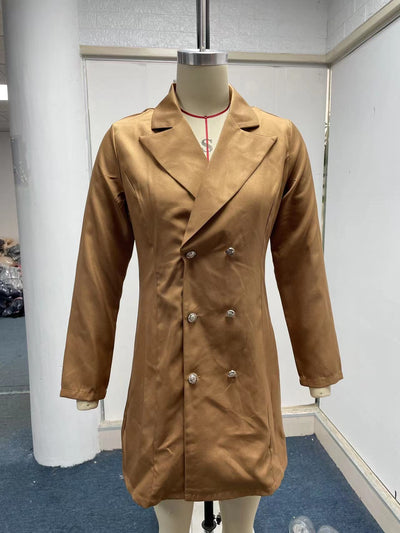Blazer Doble Botonadura Manga Larga Elegante y Versátil - Image 13