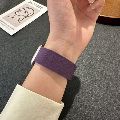 Correa Magnética para iWatch S10 Patrón Litchi Silicona Suave - Image 37