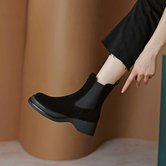 Botas Martin de Cuero para Mujer con Plataforma - Estilo Otoño - Image 12