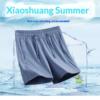 Pantalones Deportivos Hombre Tela Ice Silk Transpirable Ajuste Relajado - Image 4