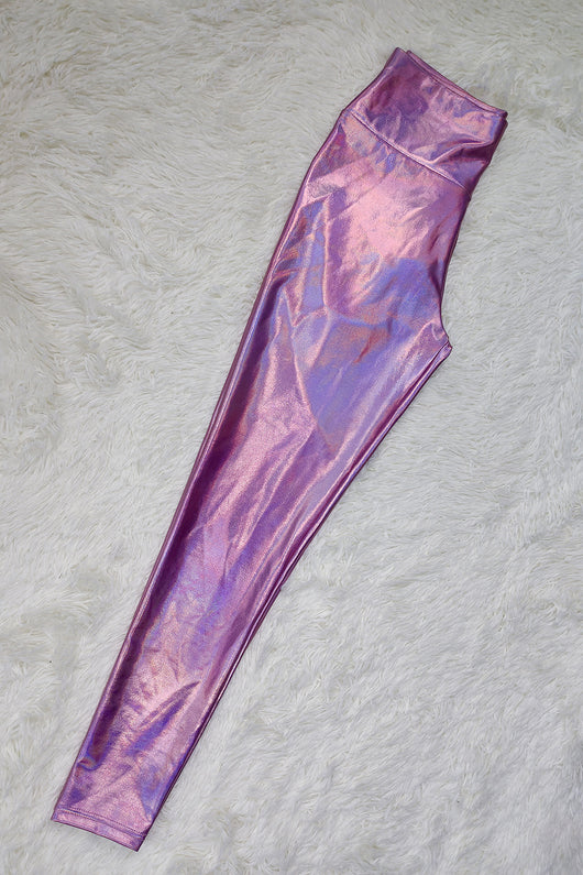 Pantalones de Yoga Levantacaderas de Cintura Alta en Cuero Elástico - Image 6