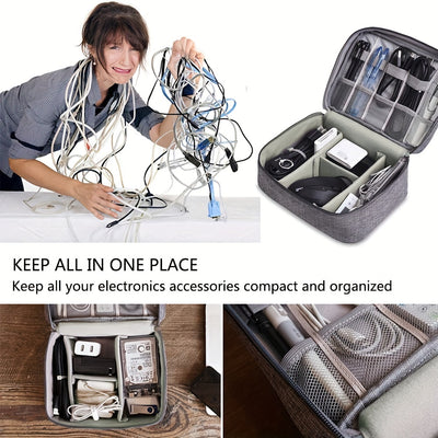 Organizador de Cables y Accesorios Electrónicos Impermeable para Viajes - Image 4