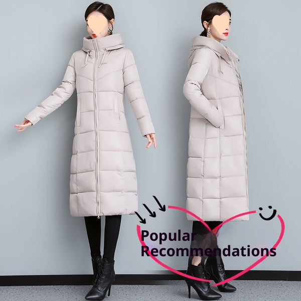 Abrigo Acolchado Talla Grande Estilo Occidental para Mamá - Invierno Cálido