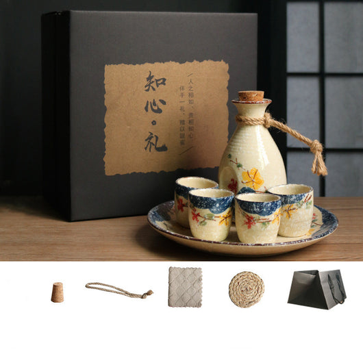 Set Calentador de Sake Retro Japonés con Tazas de Cerámica - Image 28