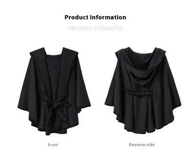 Capa Poncho Reversible de Lana Doble Faz - Image 11