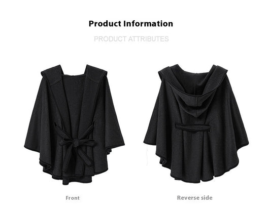 Capa Poncho Reversible de Lana Doble Faz - Image 11