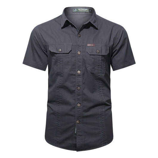 Camisa Militar de Verano Manga Corta para Hombre - Image 7