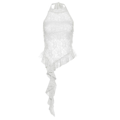 Chaleco Cuello Halter Pure Desire con Bordes Irregulares - Image 8