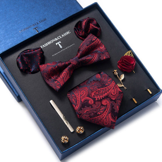 Conjunto de 8 Piezas de Corbatas para Traje Formal de Hombre - Image 48