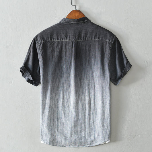 Camisa Casual de Rayas Transpirable para Hombre - Image 10