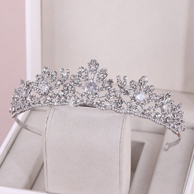Diadema Corona Princesa con Cristales de Circón para Cumpleaños - Image 12
