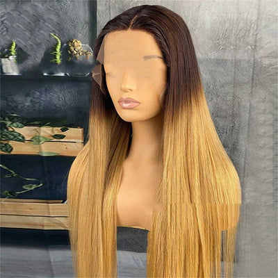 Peluca Degradada de Cabello Natural con Encaje Frontal - Image 5