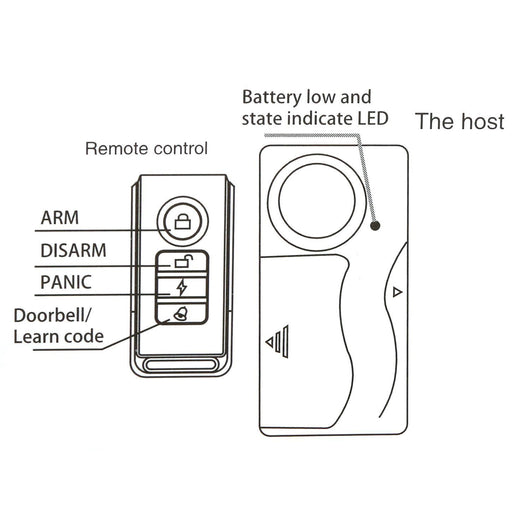 Detector de Vibración Inalámbrico con Control Remoto y Alarma Antirrobo - Image 13