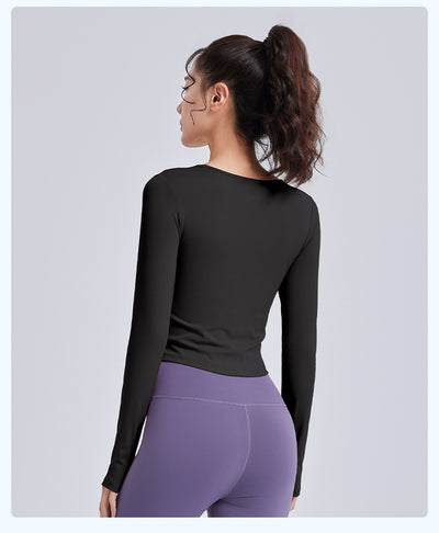 Top Deportivo Ajustado con Detalle Hueco y Fruncido para Pilates y Yoga - Image 11