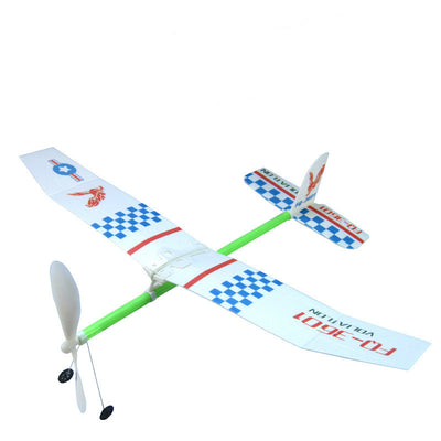 Avión de Alas Dobles Impulsado por Energía Elástica - Image 6