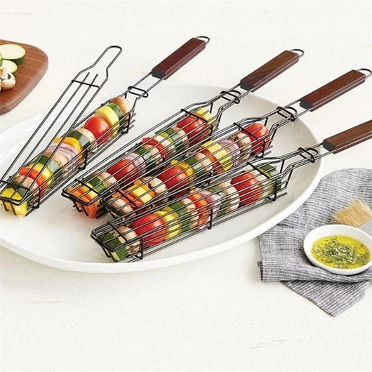 Pinza para Carnes con Mango de Madera y Malla - Herramienta BBQ Profesional - Image 22