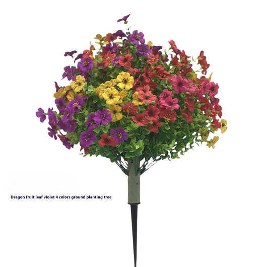 Arreglo Floral de Eucalipto y Violeta con Plantas Verdes Decorativas - Image 2