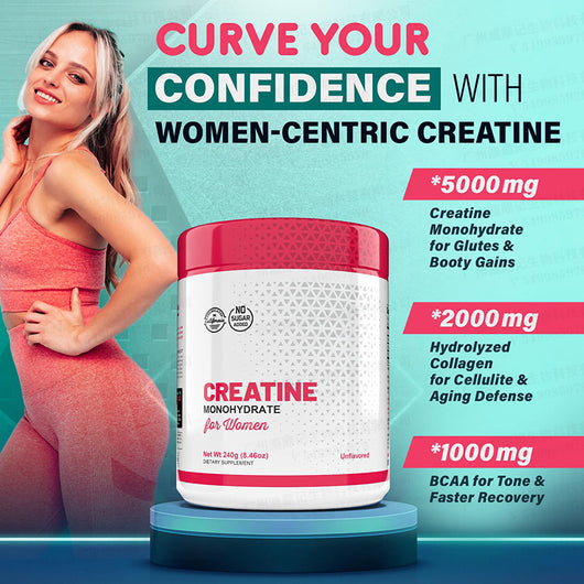 Polvo de Creatina Monohidrato 240g - Rendimiento Muscular Potenciado
