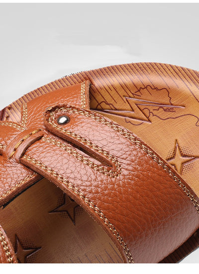 Sandalias de Cuero Genuino para Hombre con Suela Antideslizante Dual - Image 22