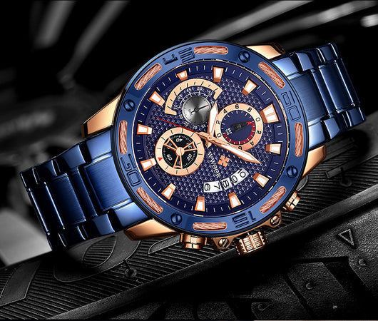 Reloj de Acero Inoxidable para Hombre con Movimiento de Cuarzo - Image 15