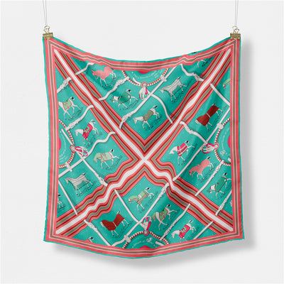 Pañuelo de Seda Estampado Minimalista - Elegancia Versátil - Image 8
