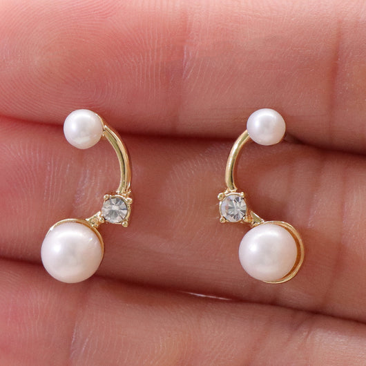 Conjunto de Joyería con Perla de Agua Dulce y Baño de Oro sobre Cobre - Image 8