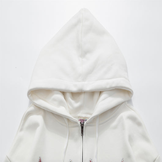 Sudadera Estampado Leopardo con Capucha Suelta para Parejas - Image 7
