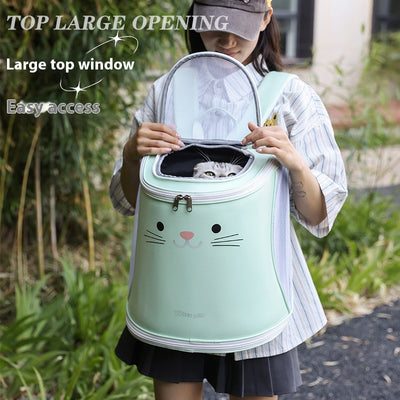 Mochila Transportadora Plegable para Mascotas - Gran Capacidad para Gatos y Perros - Image 3