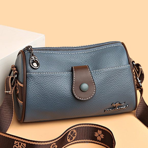 Bolso Bandolera de Cuero Minimalista Retro para Mujer