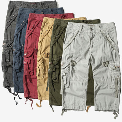 Pantalones Cortos Cargo con Múltiples Bolsillos para Playa - Image 18