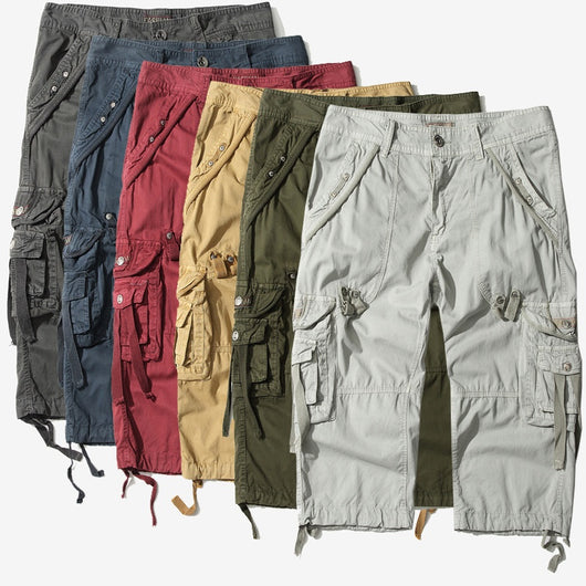 Pantalones Cortos Cargo con Múltiples Bolsillos para Playa - Image 18
