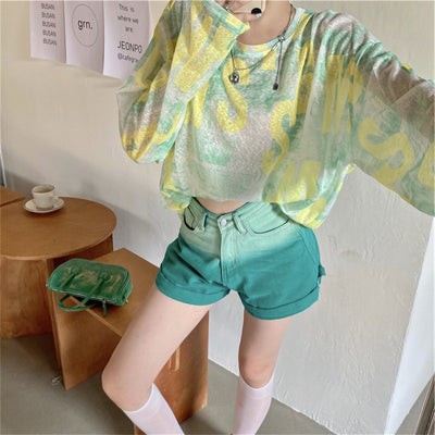 Blusa Holgada de Manga Larga con Protección Solar UV - Image 3