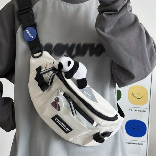 Bolsa de Pecho Deportiva para Hombre - Mochila Cruzada de Gran Capacidad